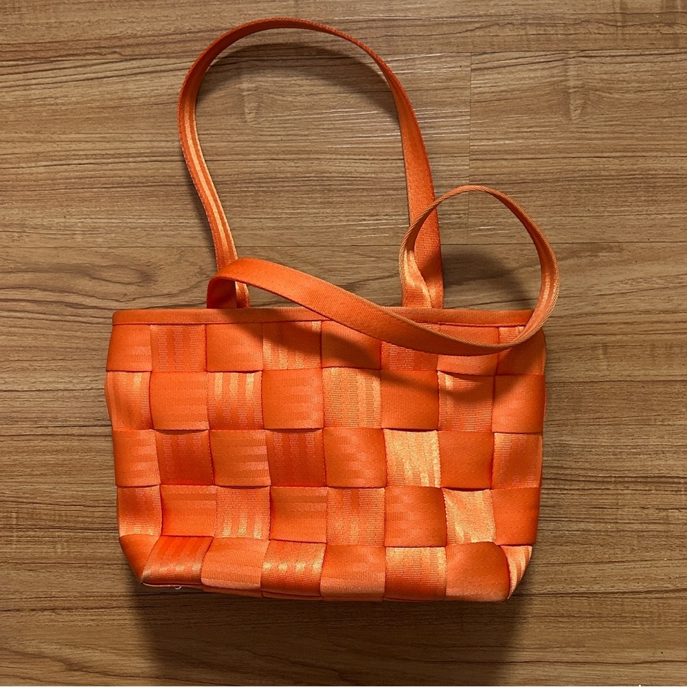 Orange Seatbelt Shoulder Bag